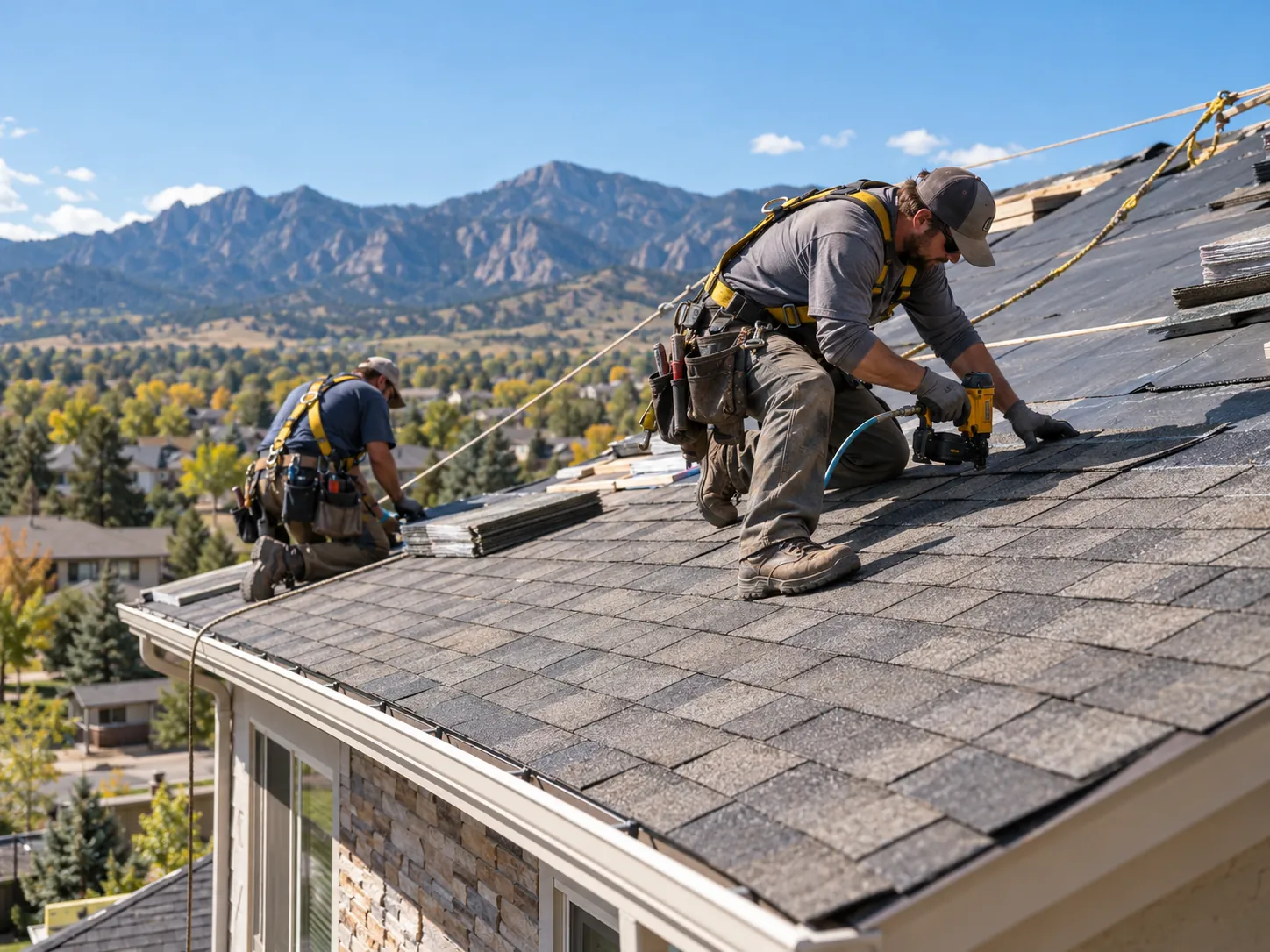 A roof replaced by Summit Roofing Co.